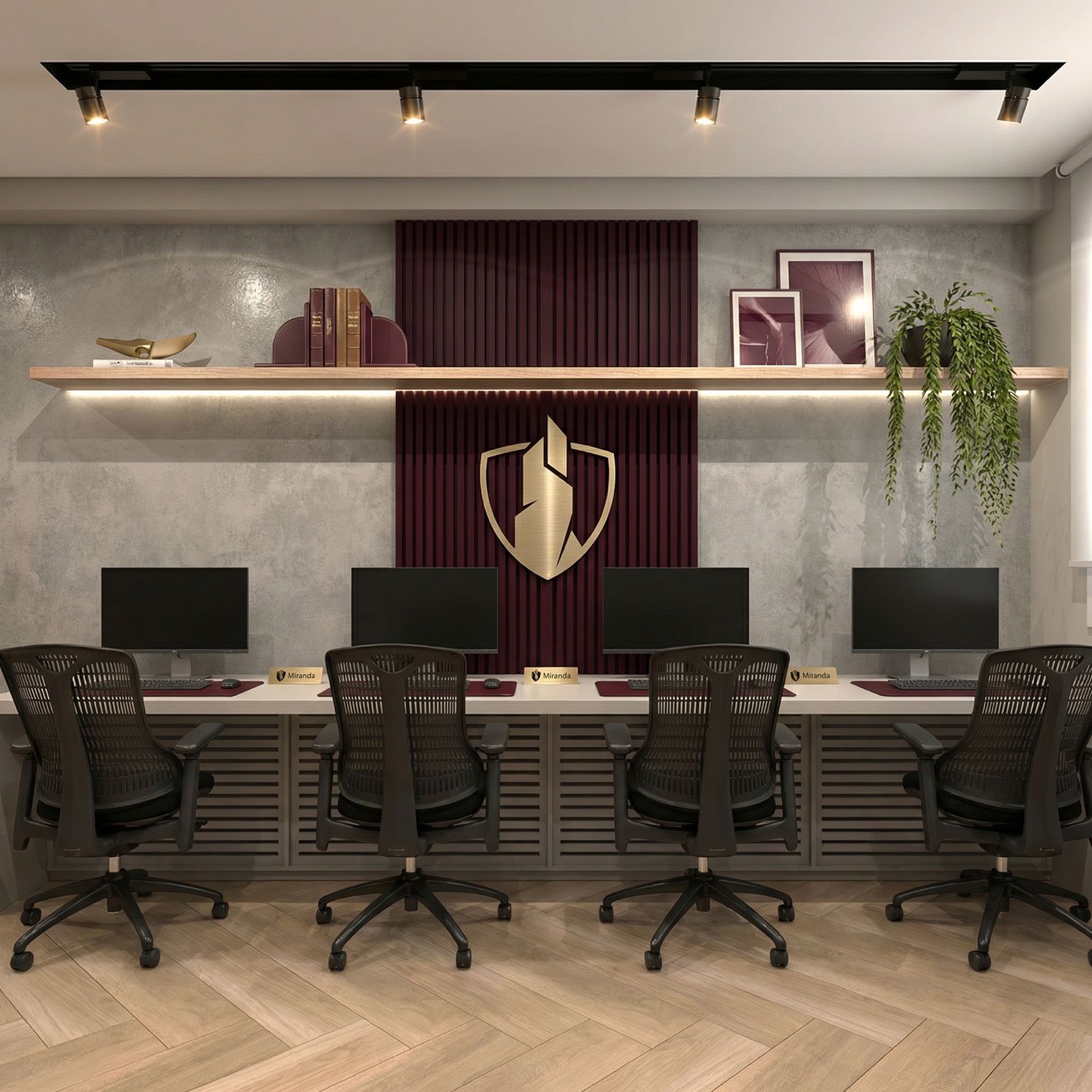 Workstation com identidade Miranda
